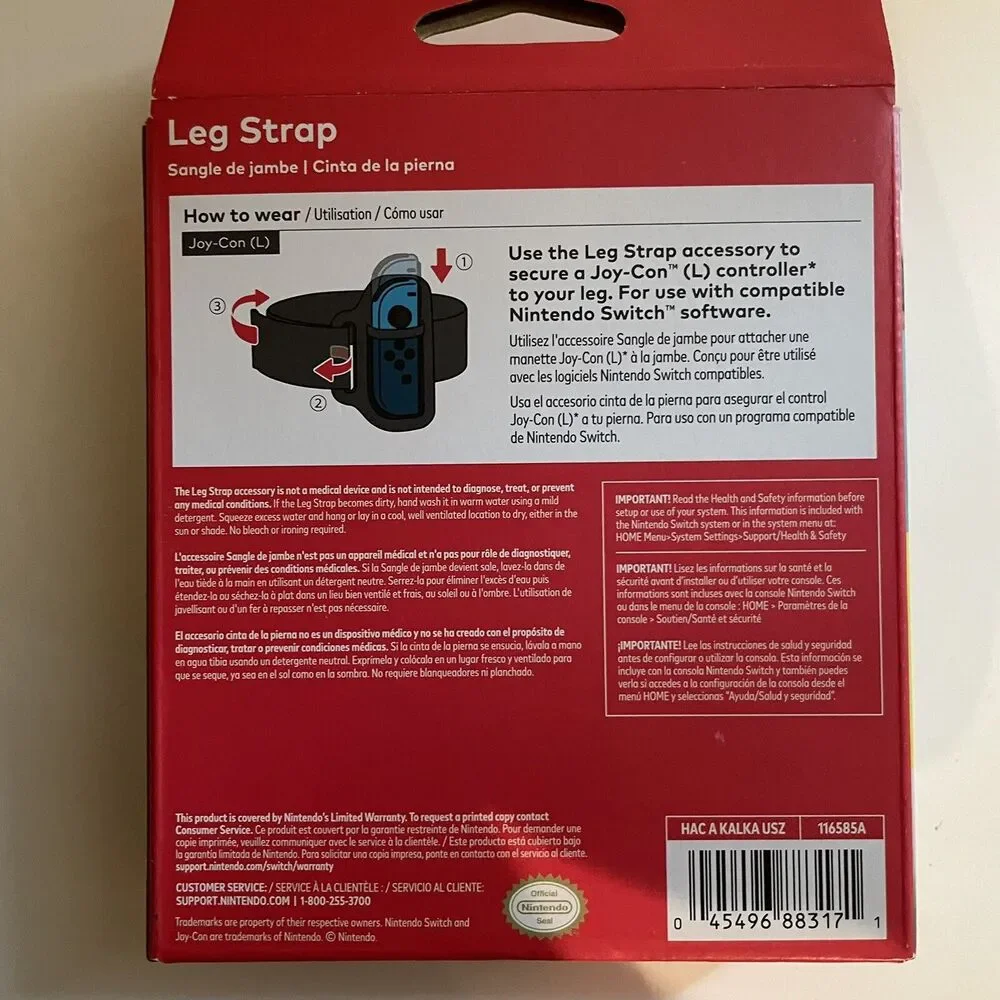 Leg Strap - Nintendo Switch, Brand New